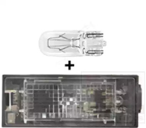 VAN WEZEL 4387920 -  Фонарь освещения номерного знака